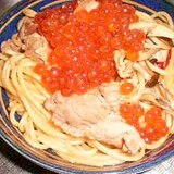 簡単★プチプチいくらときのこの和風パスタ